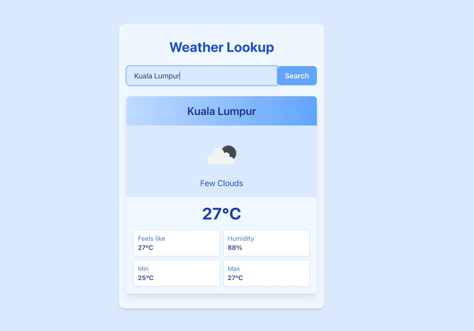 Go Weather App